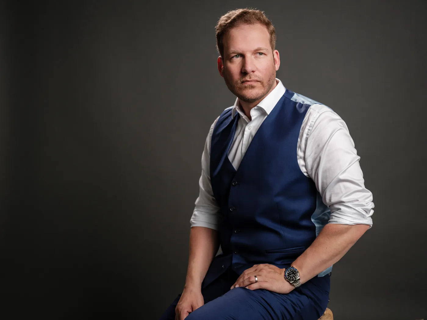 Michael Rohrmair, Gründer von IB-7, im Studio